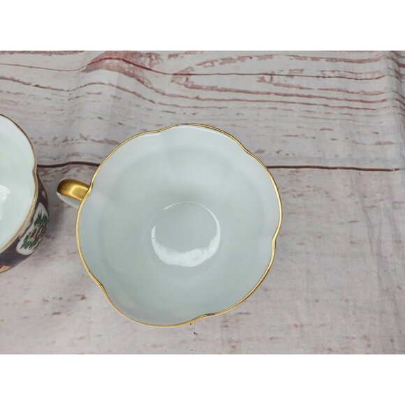 Set of 2 Rare China Floral Decorative Tea Cups – Elegant Drinkware & Vintage - Picture 8 of 12